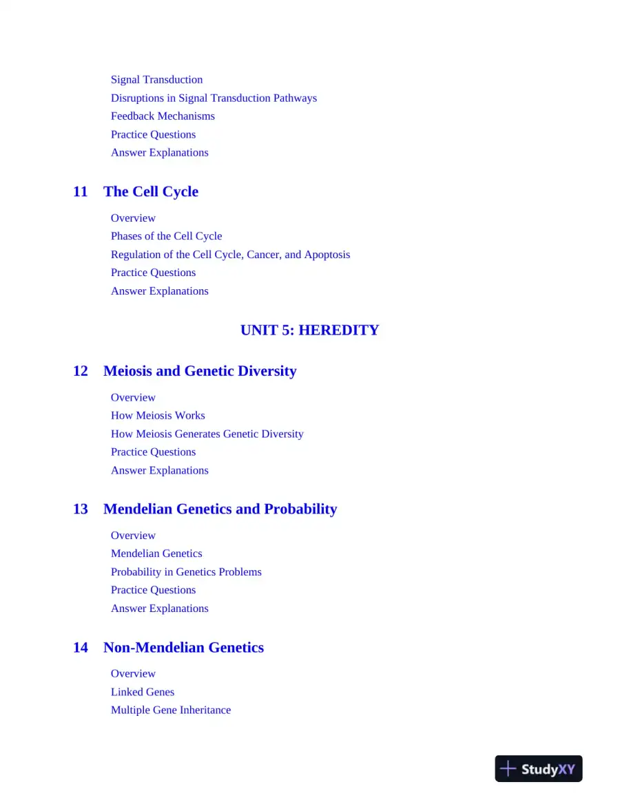 AP Biology Premium, 2024: 5 Practice Tests + Comprehensive Review (2024), page 11