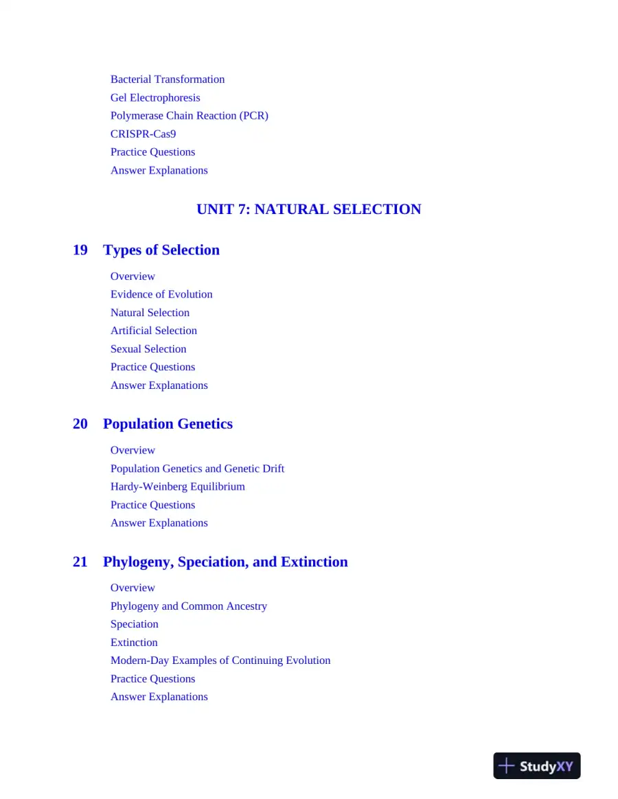 AP Biology Premium, 2024: 5 Practice Tests + Comprehensive Review (2024), page 13