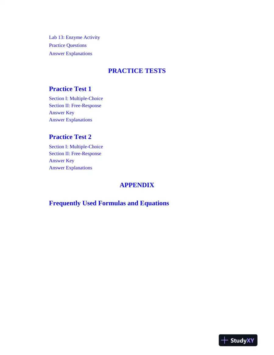 AP Biology Premium, 2024: 5 Practice Tests + Comprehensive Review (2024), page 15