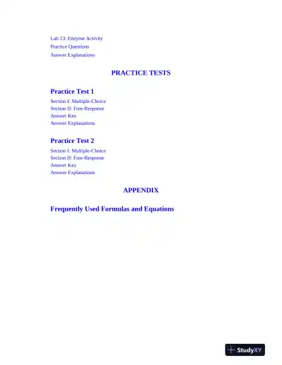AP Biology Premium, 2024: 5 Practice Tests + Comprehensive Review (2024) - Page 15 preview image