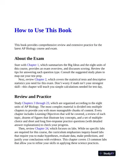AP Biology Premium, 2024: 5 Practice Tests + Comprehensive Review (2024) - Page 16 preview image