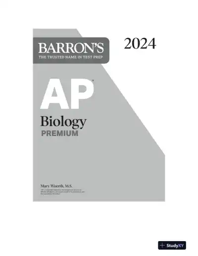 AP Biology Premium, 2024: 5 Practice Tests + Comprehensive Review (2024) - Page 3 preview image