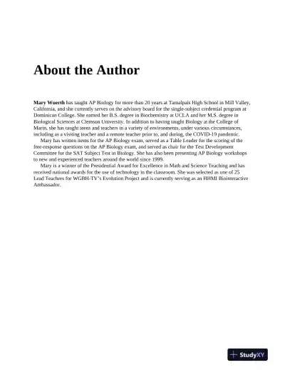 AP Biology Premium, 2024: 5 Practice Tests + Comprehensive Review (2024) - Page 7 preview image