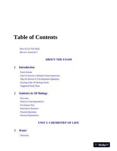 AP Biology Premium, 2024: 5 Practice Tests + Comprehensive Review (2024) - Page 8 preview image