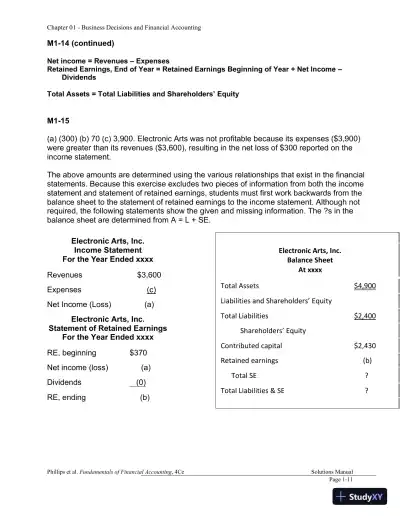 Financial Accounting 4th Canadian Edition Solution Manual - Page 12 preview image