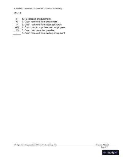 Financial Accounting 4th Canadian Edition Solution Manual - Page 22 preview image