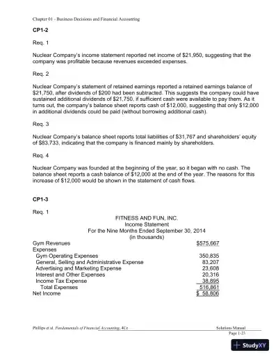 Financial Accounting 4th Canadian Edition Solution Manual - Page 24 preview image