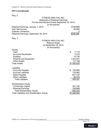 Financial Accounting 4th Canadian Edition Solution Manual - Page 25 preview image