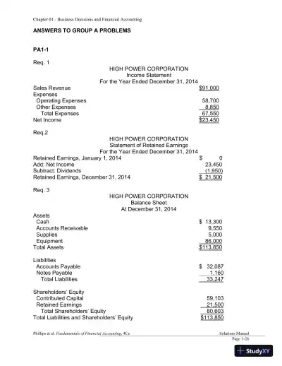 Financial Accounting 4th Canadian Edition Solution Manual - Page 27 preview image