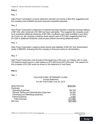 Financial Accounting 4th Canadian Edition Solution Manual - Page 28 preview image