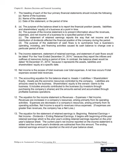 Financial Accounting 4th Canadian Edition Solution Manual - Page 3 preview image