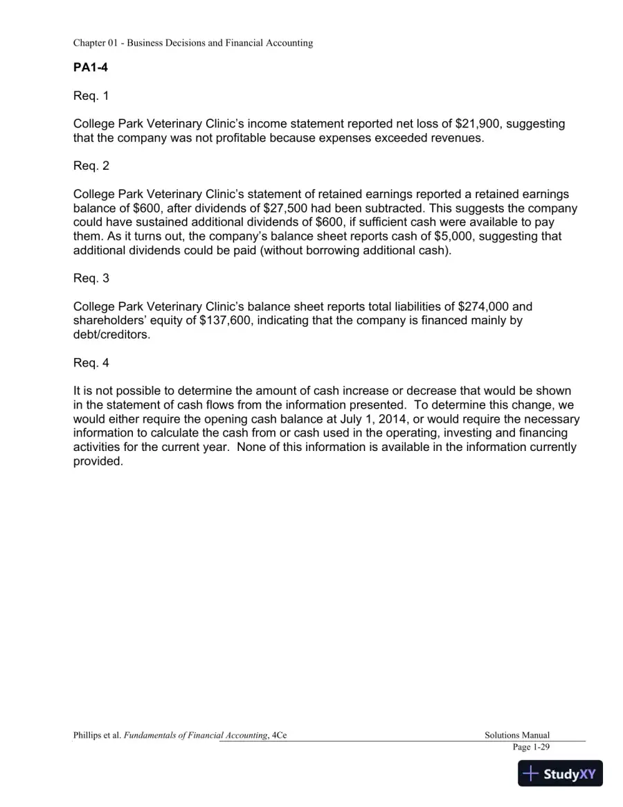 Financial Accounting 4th Canadian Edition Solution Manual, page 30