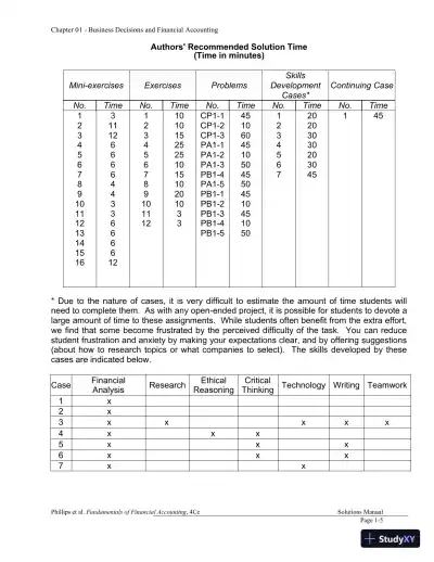 Financial Accounting 4th Canadian Edition Solution Manual - Page 6 preview image