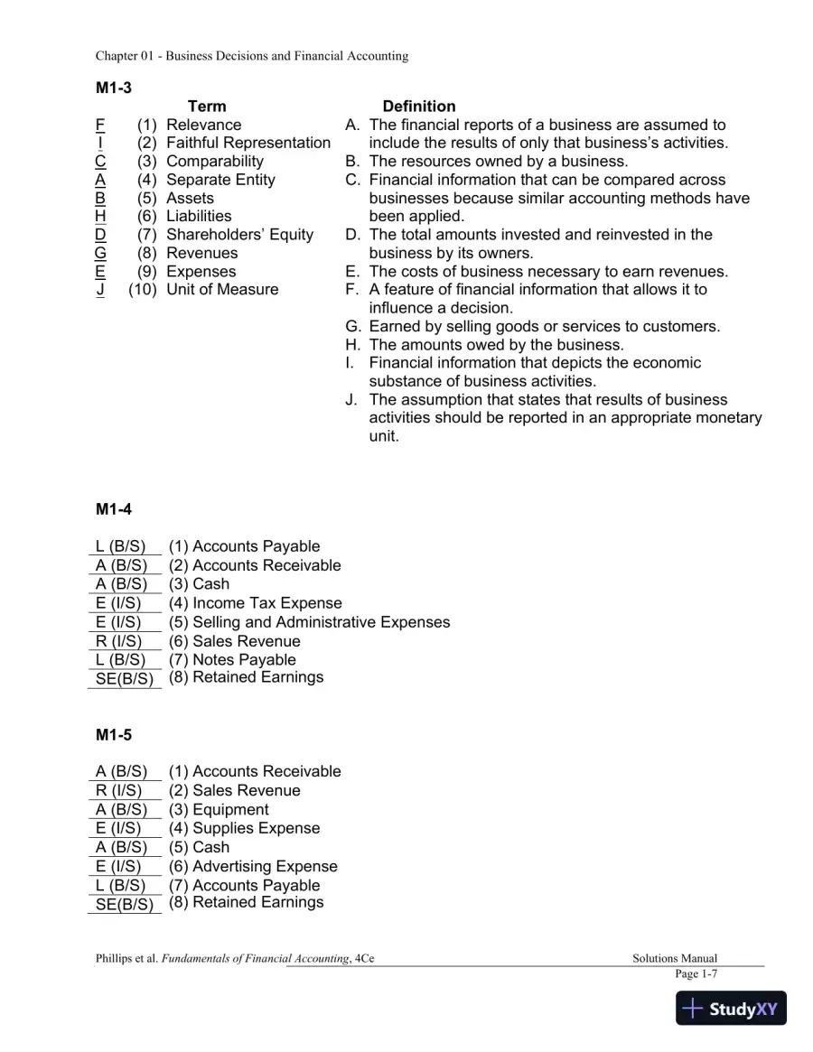 Financial Accounting 4th Canadian Edition Solution Manual, page 8