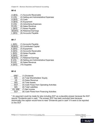 Financial Accounting 4th Canadian Edition Solution Manual - Page 9 preview image