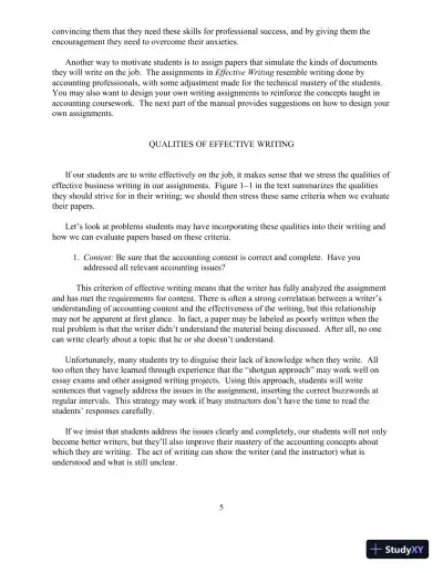 Study Notes For Effective Writing: A Handbook for Accountants, 11th Edition - Page 11 preview image