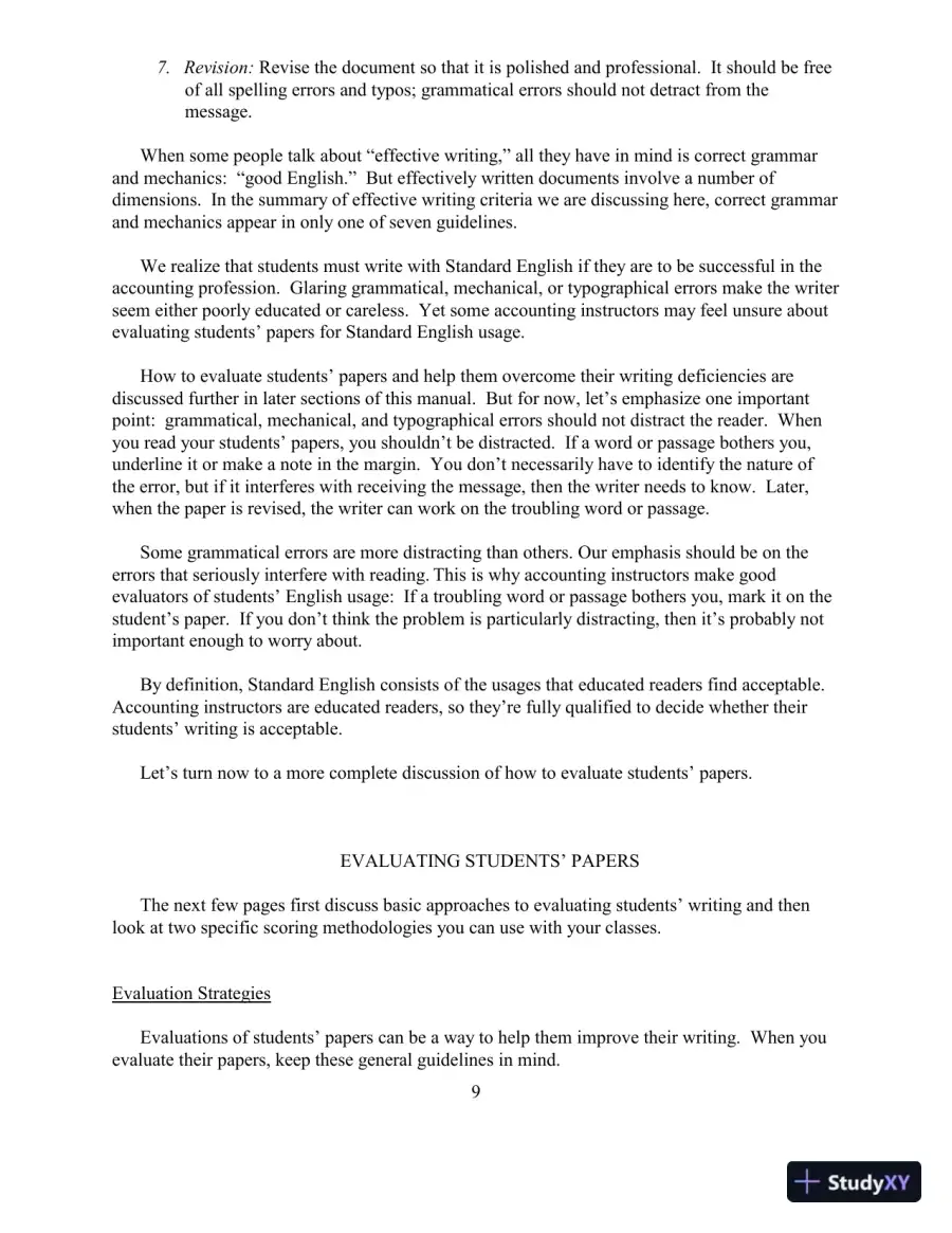 Study Notes For Effective Writing: A Handbook for Accountants, 11th Edition, page 15