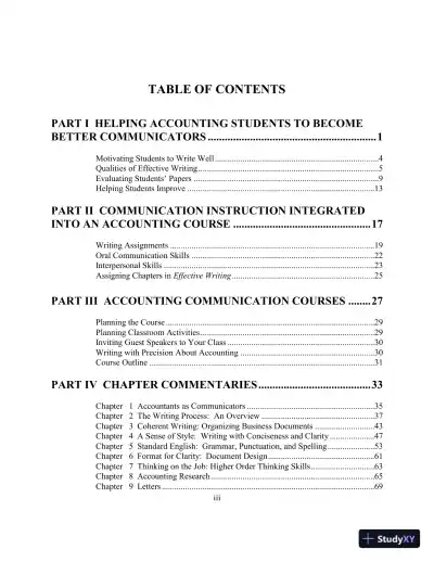 Study Notes For Effective Writing: A Handbook for Accountants, 11th Edition - Page 3 preview image