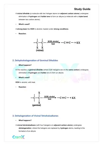 Organic Chemistry I - Summary of Preparations - Page 3 preview image