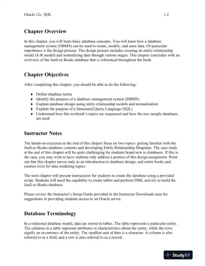 Class Notes For Oracle 12c: SQL, 3rd Edition - Page 3 preview image