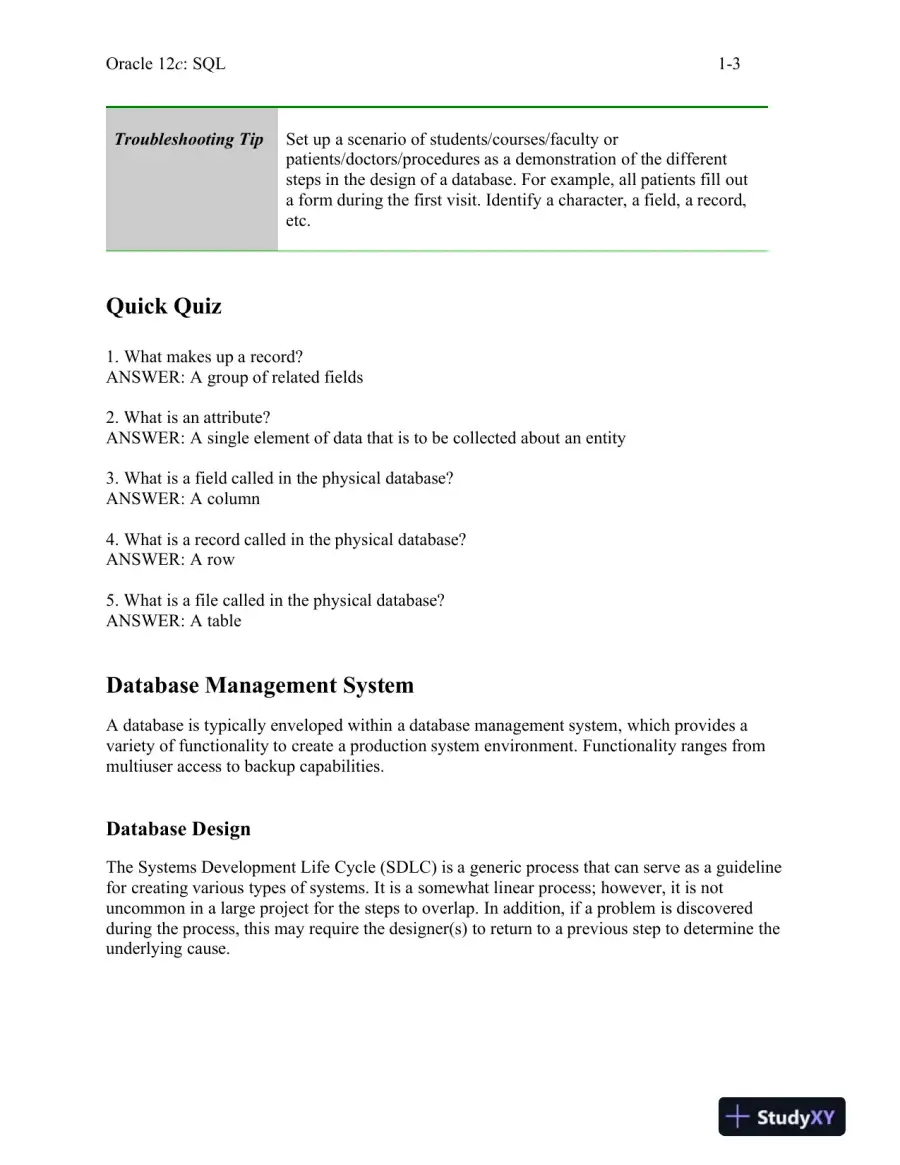 Class Notes For Oracle 12c: SQL, 3rd Edition, page 4