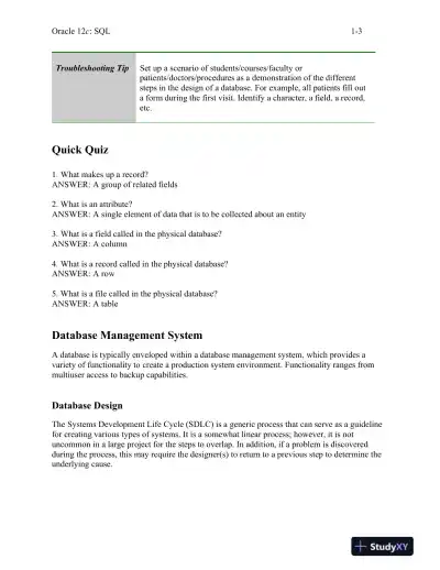Class Notes For Oracle 12c: SQL, 3rd Edition - Page 4 preview image