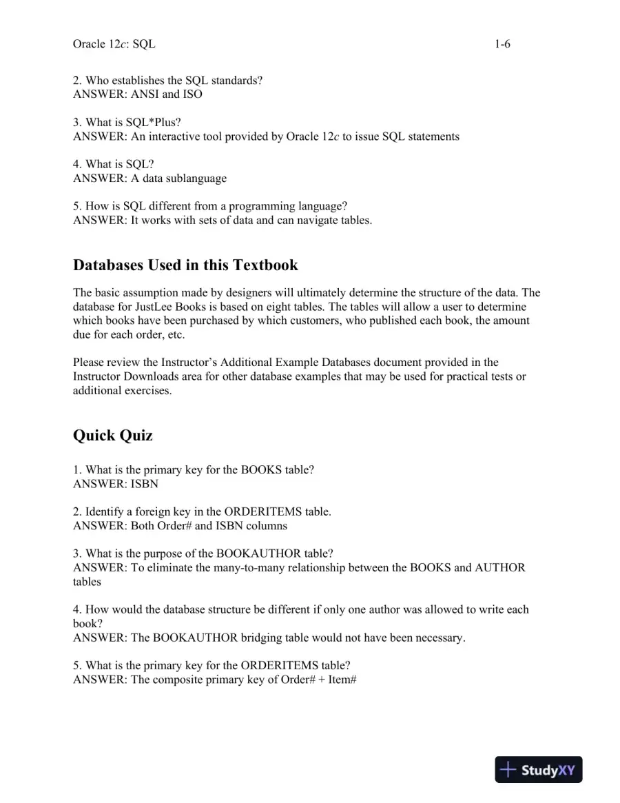 Class Notes For Oracle 12c: SQL, 3rd Edition, page 7