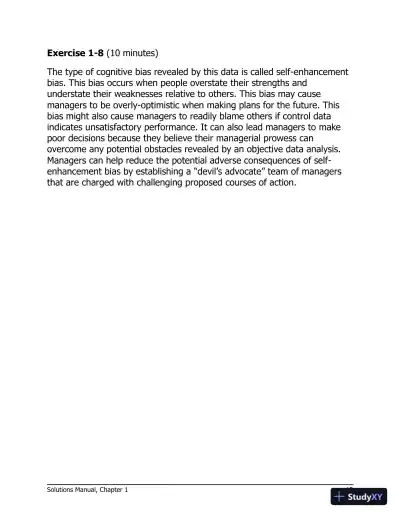 Managerial Accounting for Managers 4th Edition Solution Manual - Page 14 preview image