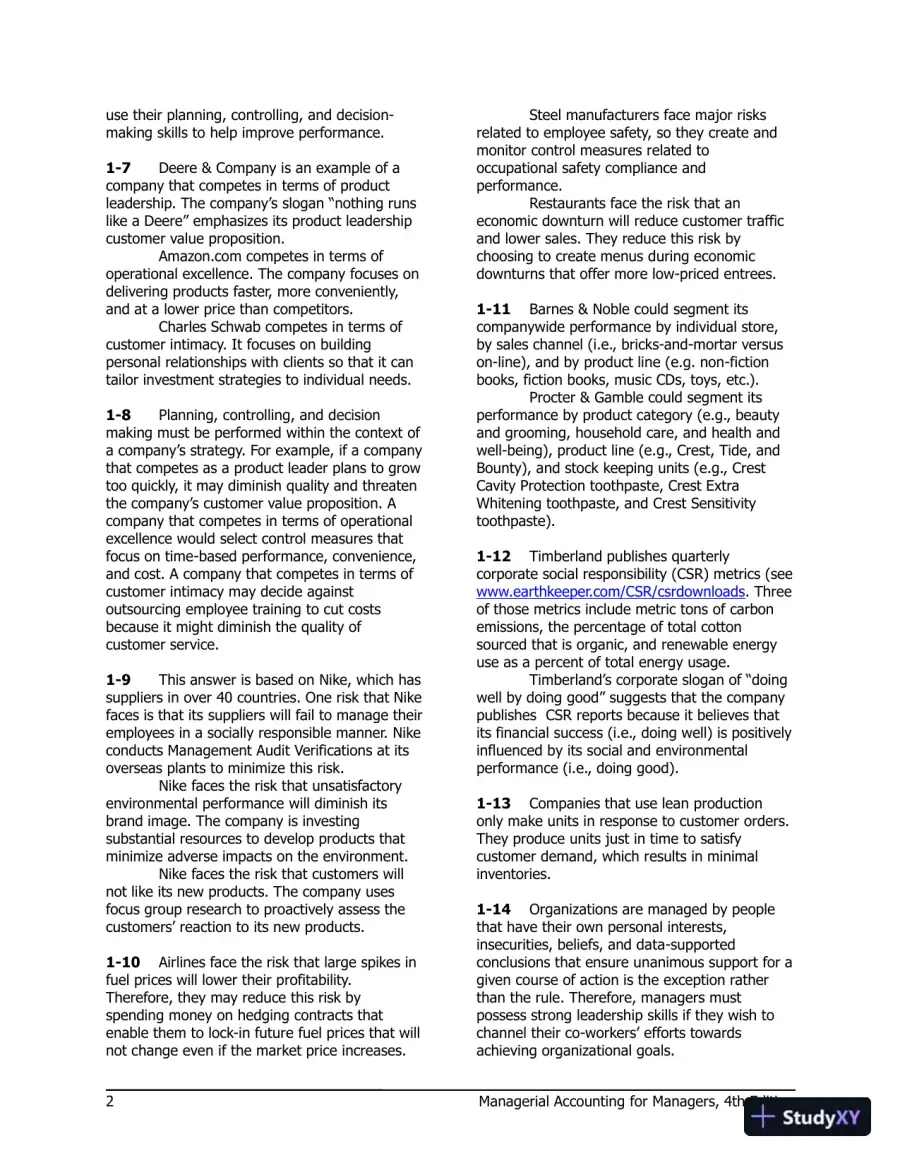 Managerial Accounting for Managers 4th Edition Solution Manual, page 3