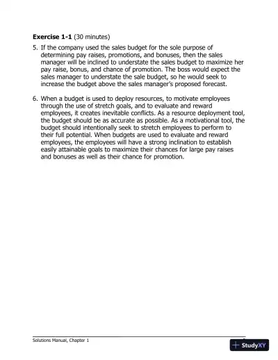 Managerial Accounting for Managers 4th Edition Solution Manual - Page 6 preview image