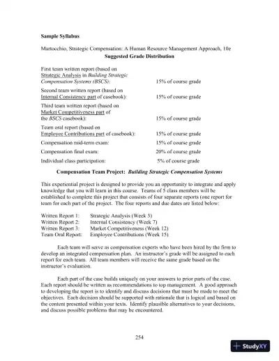 Solution Manual For Strategic Compensation: Human Resource Management Approach, 10th Edition - Page 10 preview image