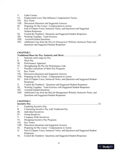Solution Manual For Strategic Compensation: Human Resource Management Approach, 10th Edition - Page 4 preview image