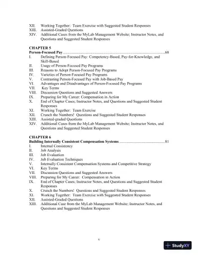 Solution Manual For Strategic Compensation: Human Resource Management Approach, 10th Edition - Page 5 preview image