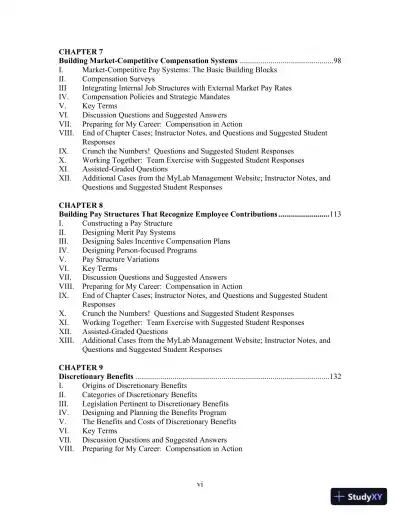 Solution Manual For Strategic Compensation: Human Resource Management Approach, 10th Edition - Page 6 preview image