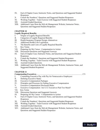 Solution Manual For Strategic Compensation: Human Resource Management Approach, 10th Edition - Page 7 preview image