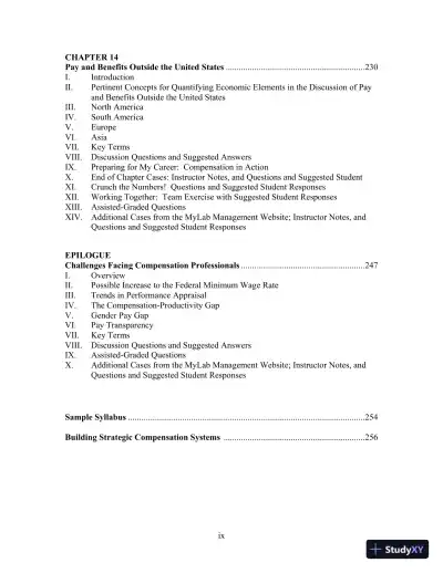 Solution Manual For Strategic Compensation: Human Resource Management Approach, 10th Edition - Page 9 preview image