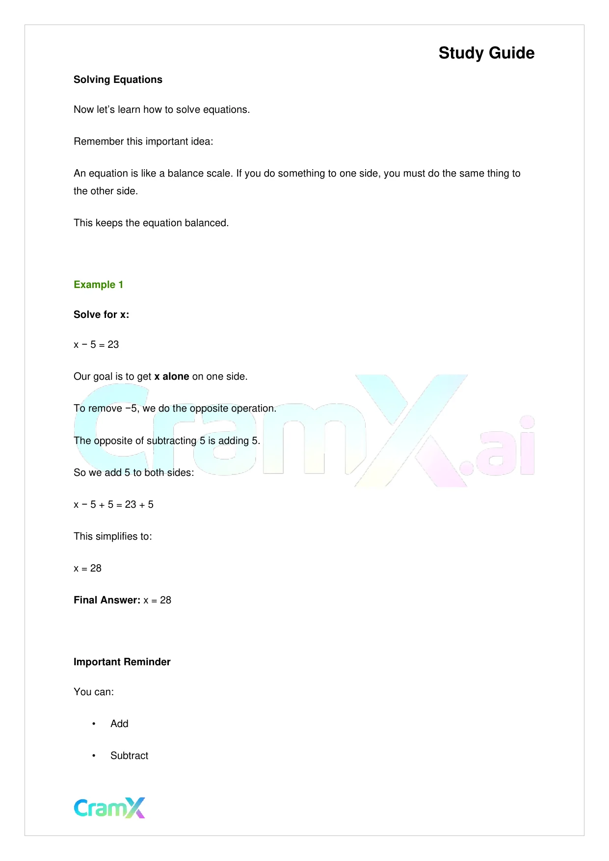 Algebra I – Equations Ratios and Proportions - Page 3 preview image