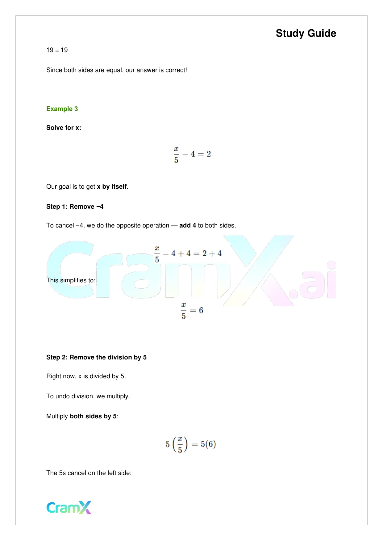Algebra I – Equations Ratios and Proportions - Page 5 preview image