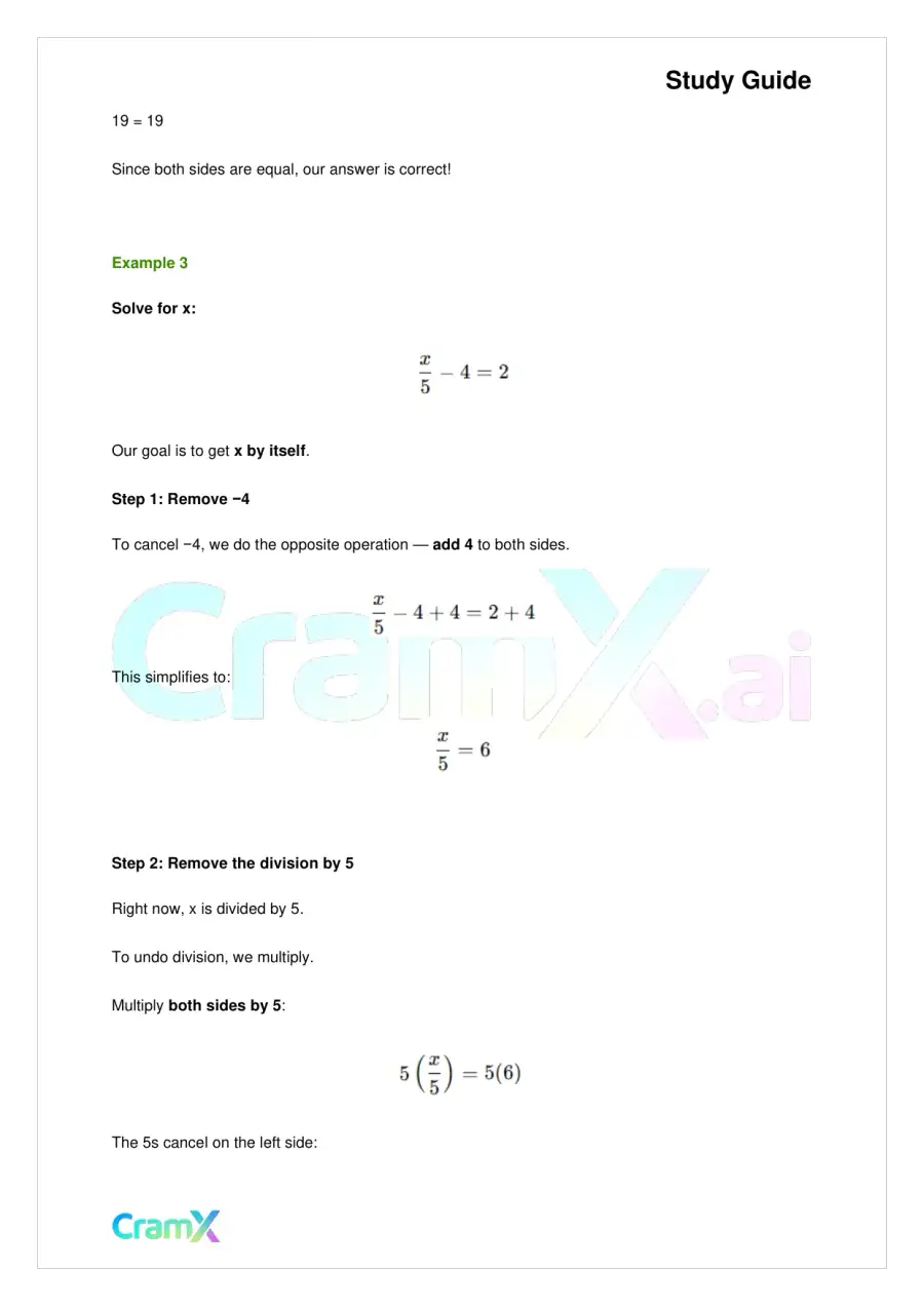 Algebra I – Equations Ratios and Proportions, page 5