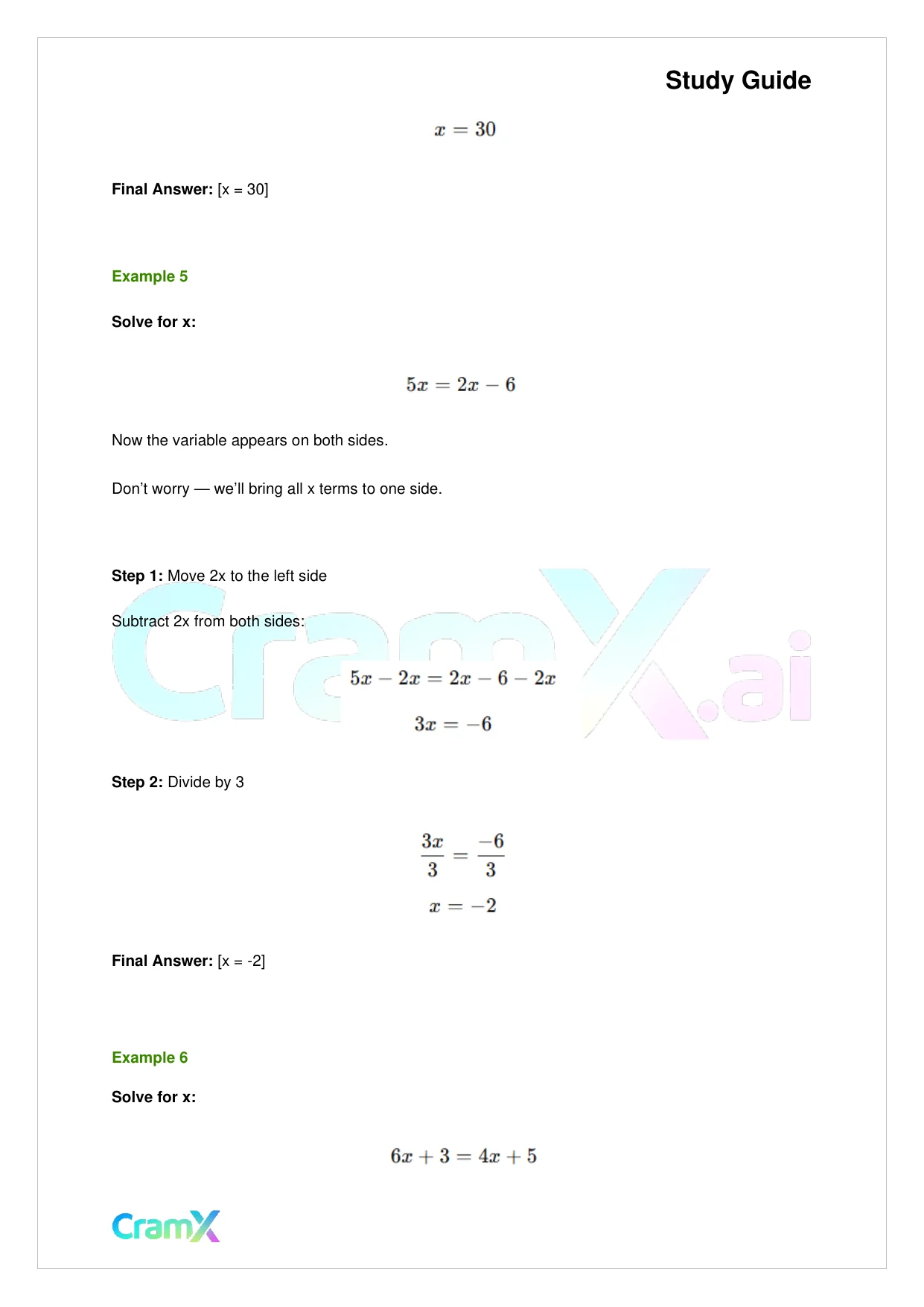 Algebra I – Equations Ratios and Proportions - Page 7 preview image