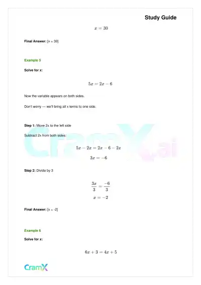 Algebra I – Equations Ratios and Proportions - Page 7 preview image