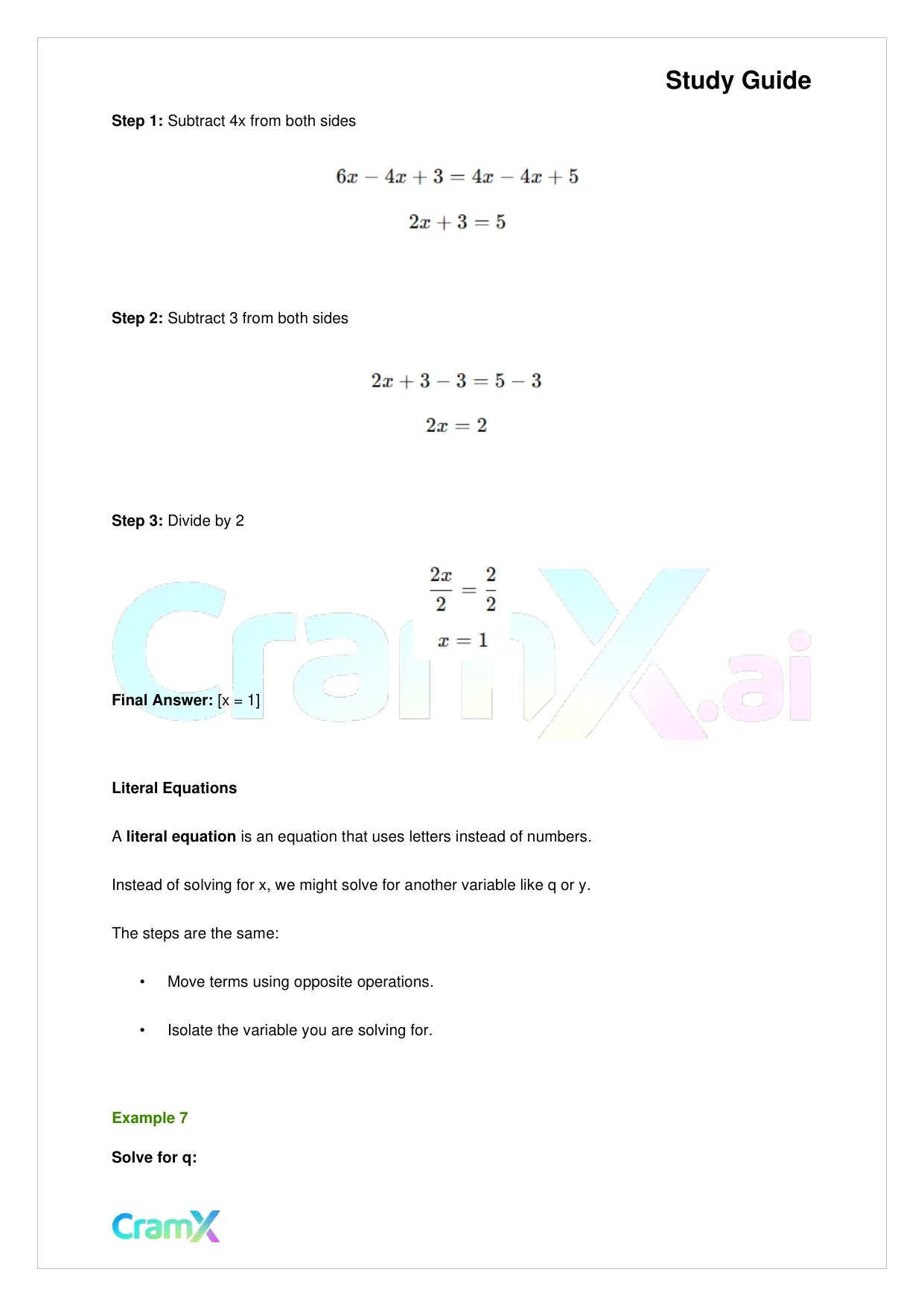 Algebra I – Equations Ratios and Proportions - Page 8 preview image