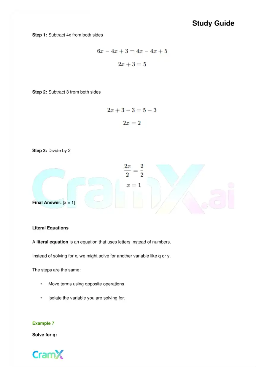 Algebra I – Equations Ratios and Proportions, page 8