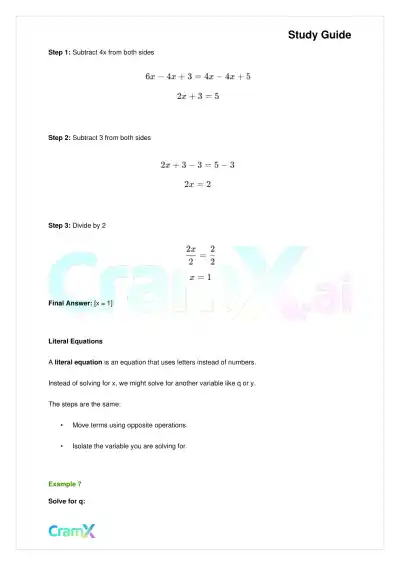Algebra I – Equations Ratios and Proportions - Page 8 preview image