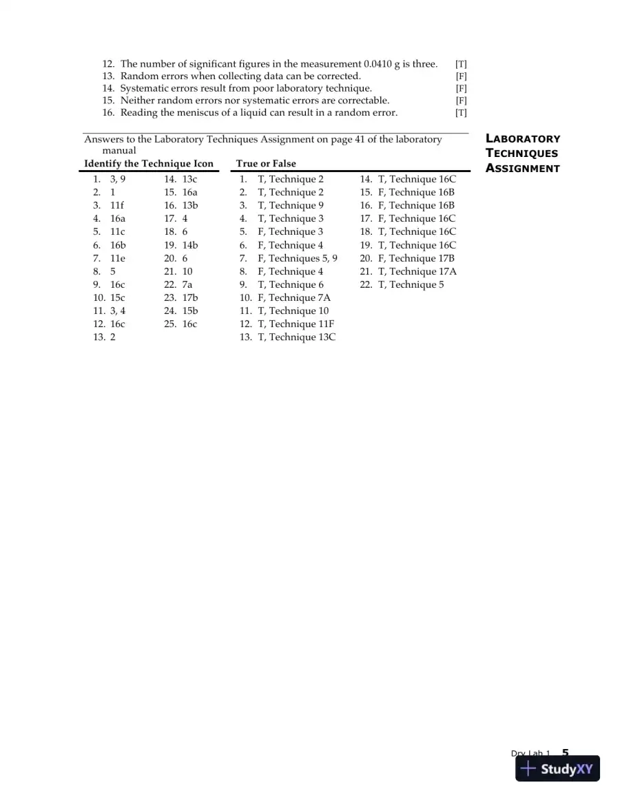 Lecture Notes for Laboratory Manual for Principles of General Chemistry , 10th Edition, page 19