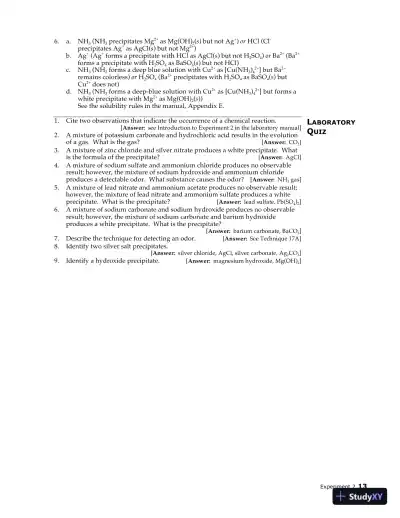 Lecture Notes for Laboratory Manual for Principles of General Chemistry , 10th Edition - Page 23 preview image