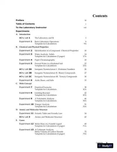Lecture Notes for Laboratory Manual for Principles of General Chemistry , 10th Edition - Page 3 preview image