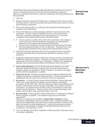 Lecture Notes for Laboratory Manual for Principles of General Chemistry , 10th Edition - Page 7 preview image