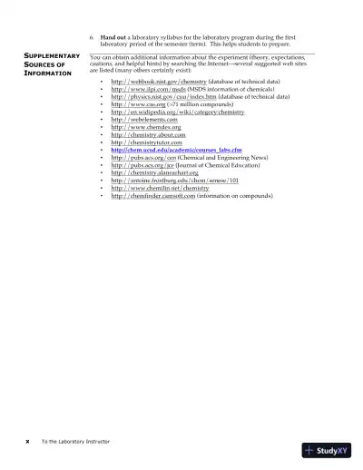 Lecture Notes for Laboratory Manual for Principles of General Chemistry , 10th Edition - Page 8 preview image
