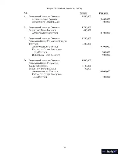 Solution Manual For Essentials of Accounting for Governmental and Not-for-Profit Organizations, 14th Edition - Page 19 preview image